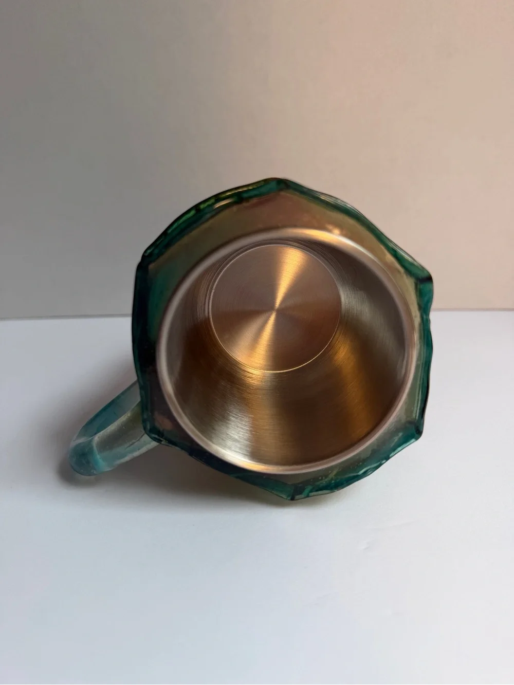 Stacked Book Rainbow Resin Glass Mug with Stainless Insert